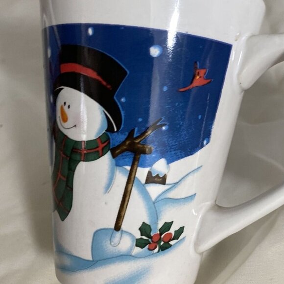 Christmas Mugs Lot Of 2 Coffee Hot Chocolate Cups Lovett Snowman, Santa ceramic - Picture 9 of 13